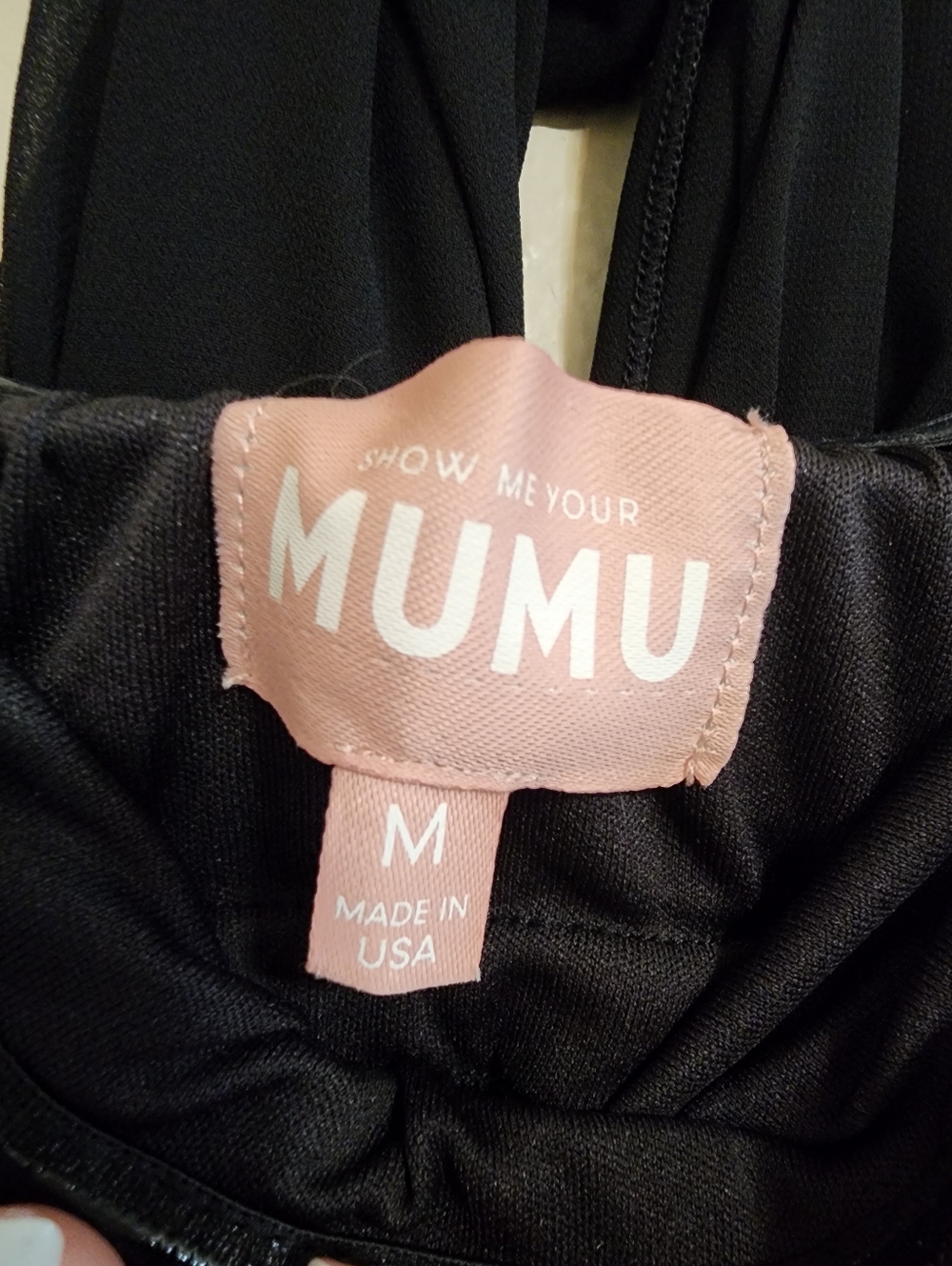 Show Me Your MuMu Riley Maxi Ethereal Sequins Black Dress M Wedding Party Formal - Picture 10 of 10